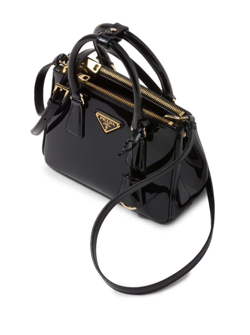 Prada Black Galleria Mini Patent Leather Bag