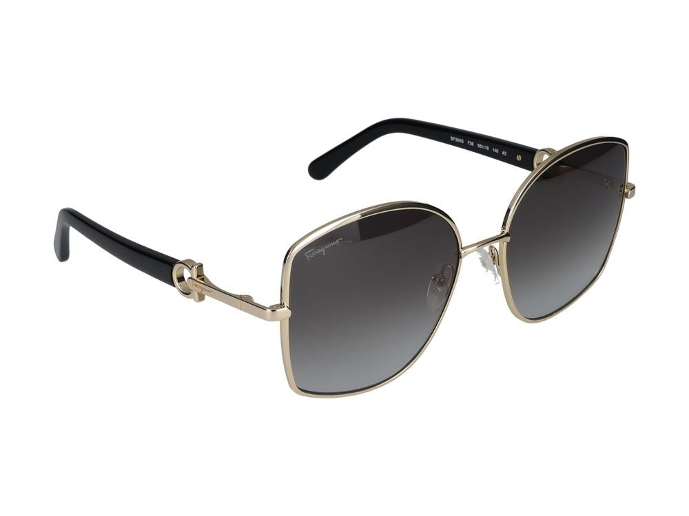 Salvatore Ferragamo Sunglasses Sf304s 738 Gold/Grey Gradient 58/18/140