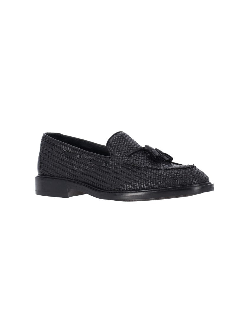 Alexander Hotto Braided Tassel Loafers – Black