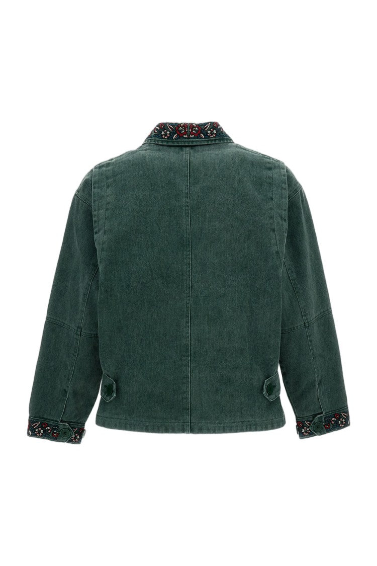 Found Cotton Twill Jockey-Style Work Jacket
