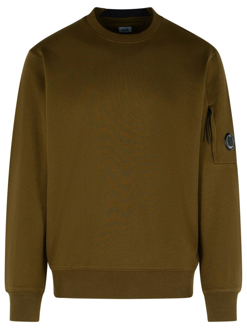 C.P. Company Raised' Green Cotton Sweatshirt