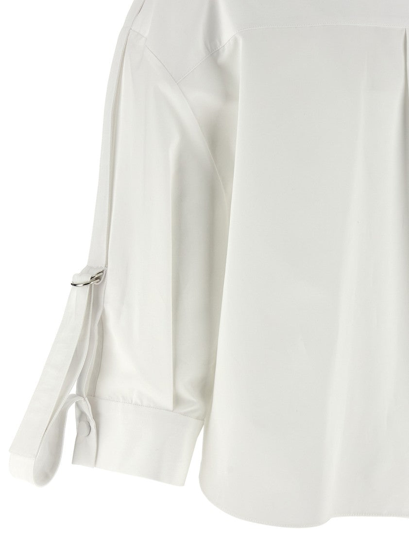 Giovanni Bedin Cropped Cotton Poplin Shirt