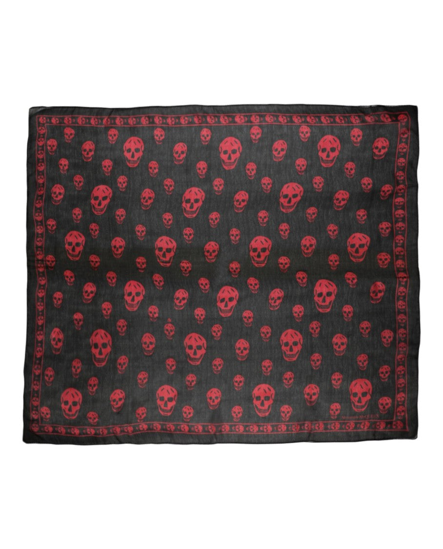 Alexander Mcqueen Skull Print Silk Scarf