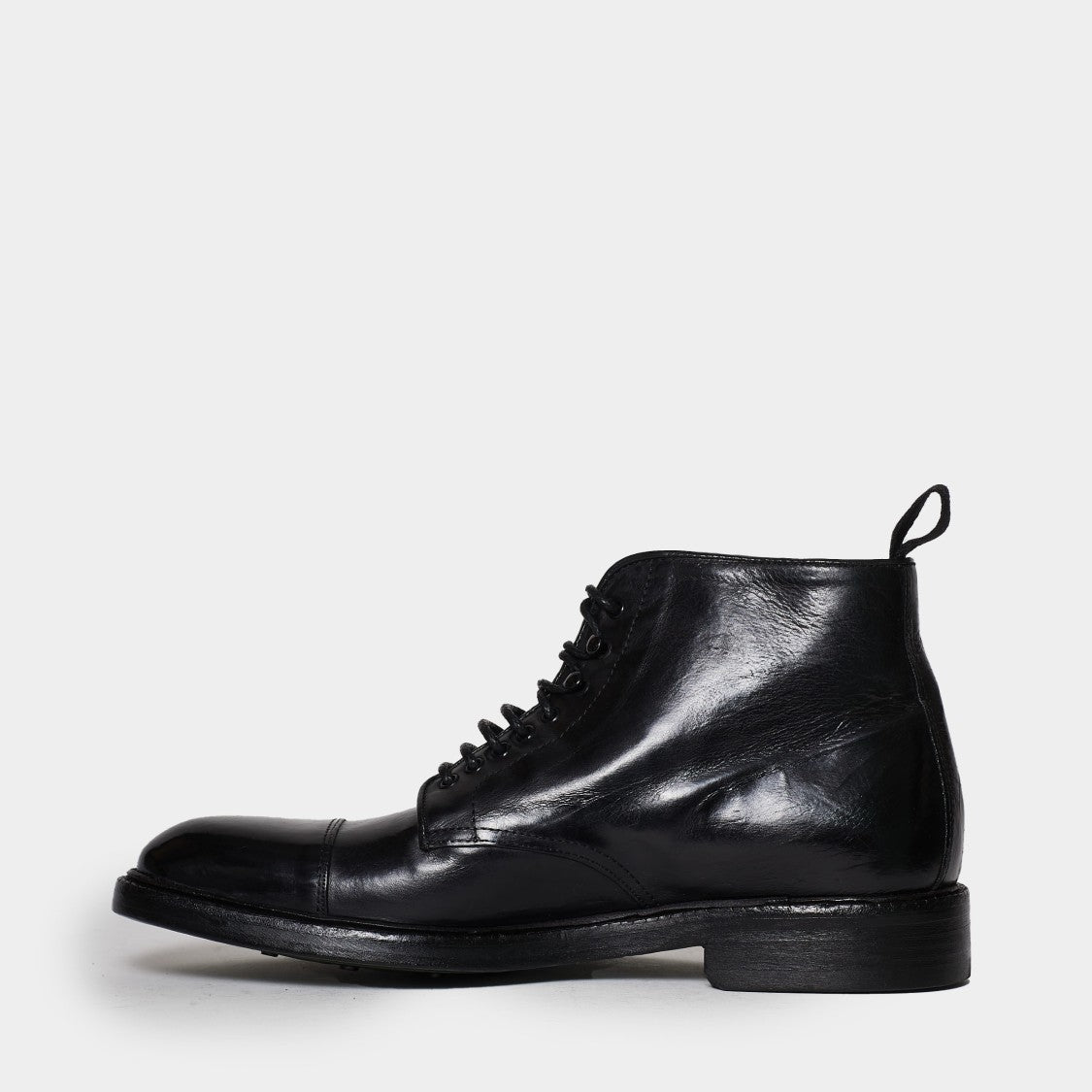 Green George Black High Ankle Boot