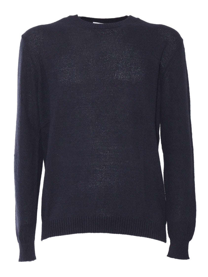 Sette Fili Cashmere Bouclé Texture Long Sleeve Crew Neck Sweater