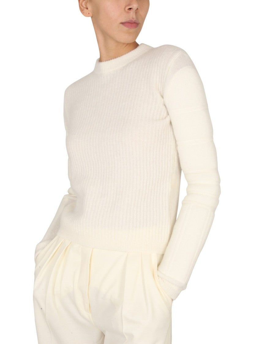 Max Mara Stretch Mohair Yarn Knit Sweater