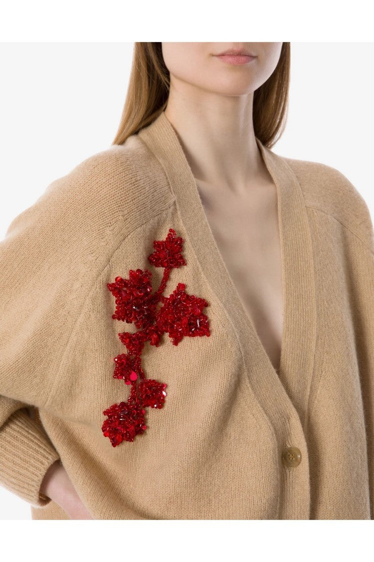 Alberta Ferretti Beige Wool-Blend Sweater