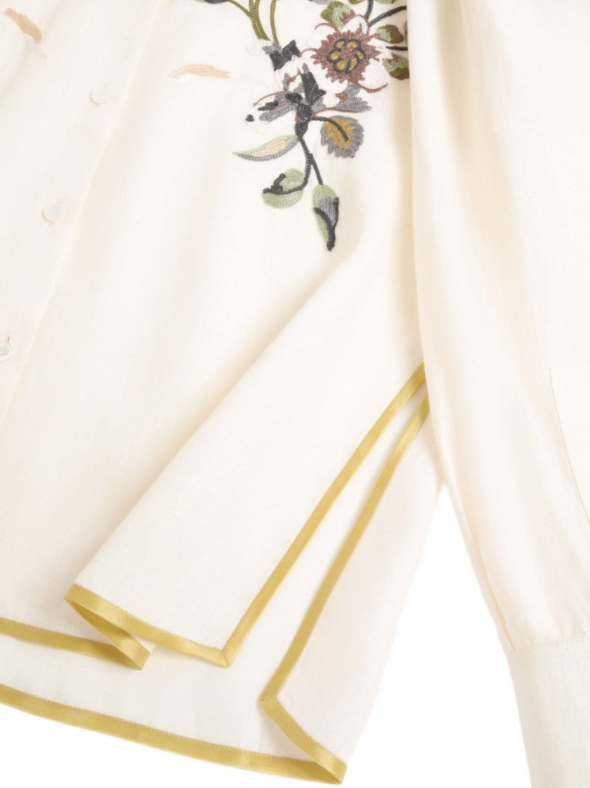 Valentino Garavani Floral Embroidered Loose Fit Shirt