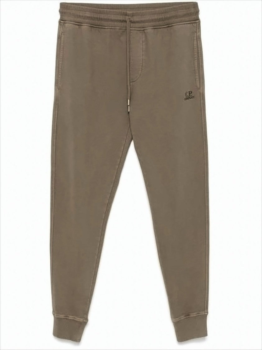 C.P. Company Relaxed Fit Jogger Pants With Tapered Leg And Embroidered Logo