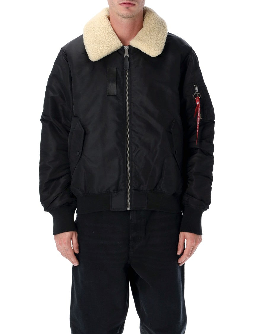 Alpha Industries Classic B-15 Flight Jacket With Structured Silhouette