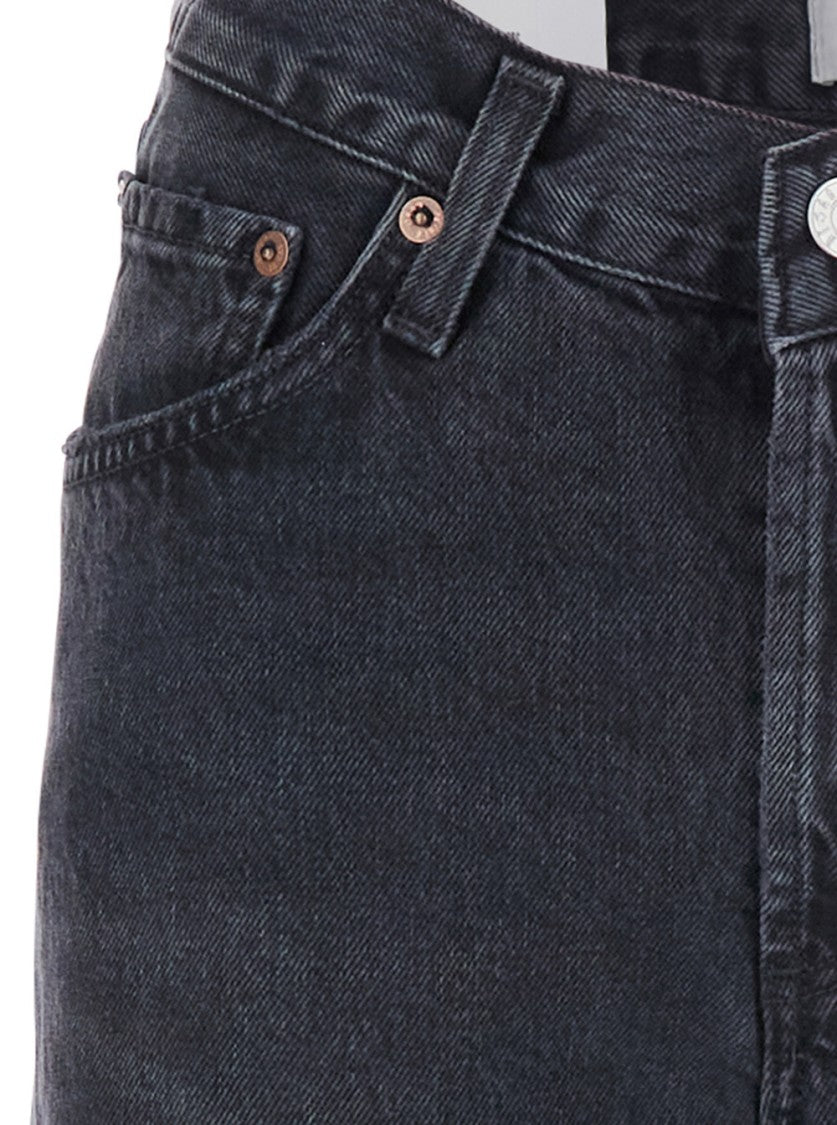 Agolde Blue Jeans With High Waist