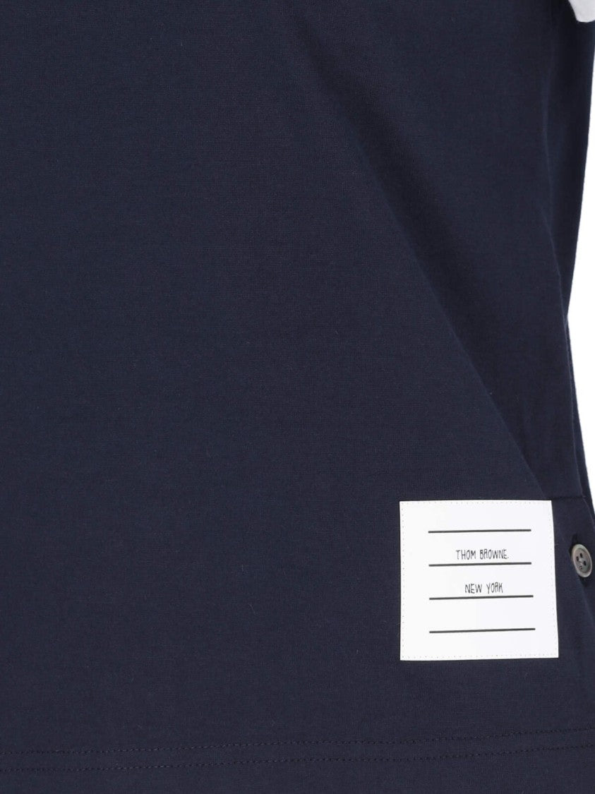 Thom Browne "Rwb-Stripe" T-Shirt – Navy