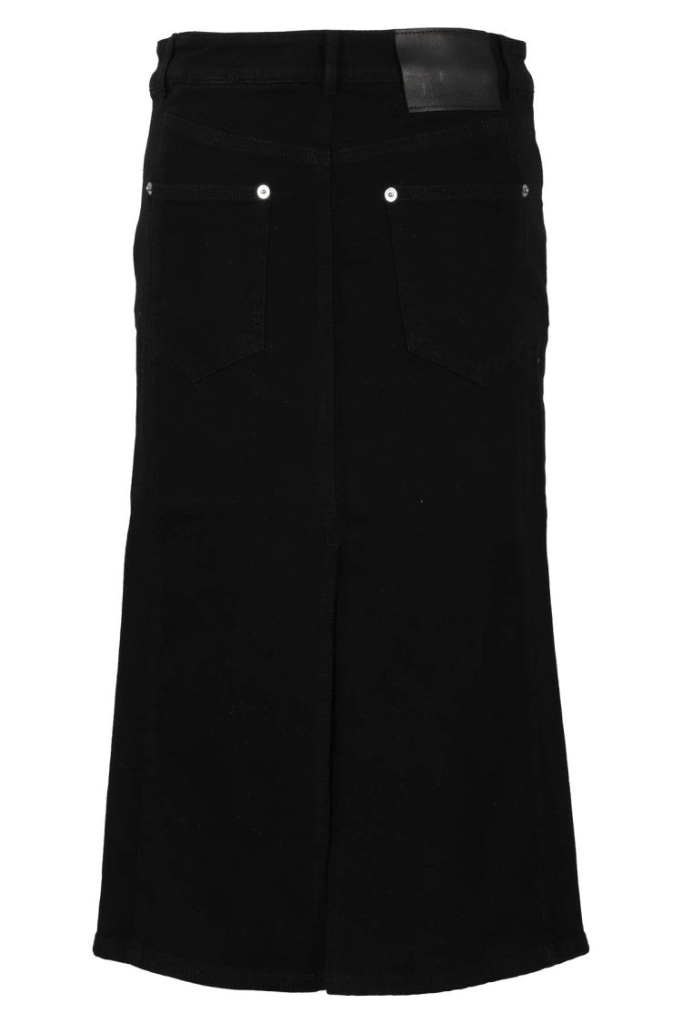 Proenza Schouler X White Label Black Denim Midi Skirt
