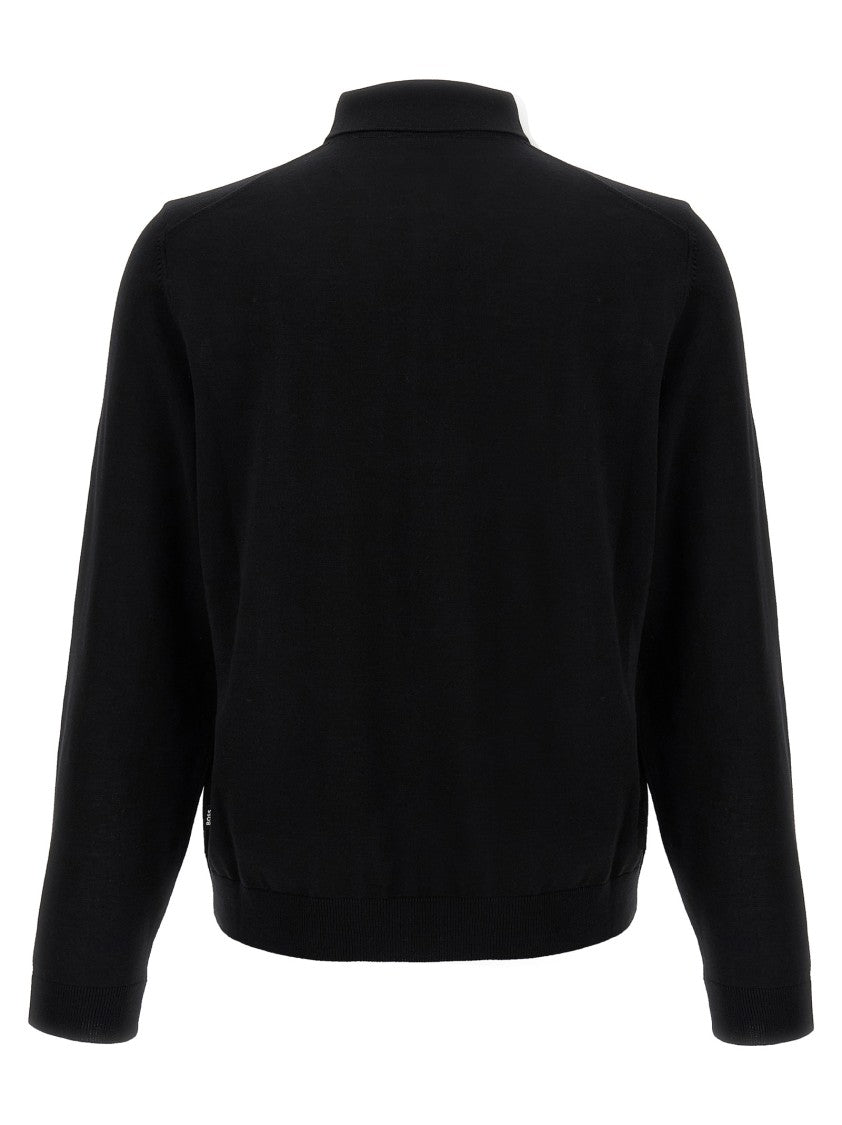 Hugo Boss Polo Shirt-Style Wool Sweater