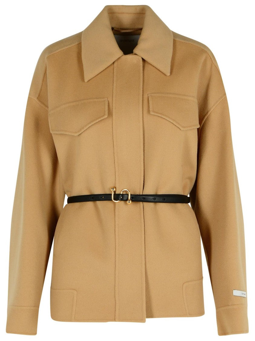 Sportmax Cantore' Camel Virgin Wool Jacket