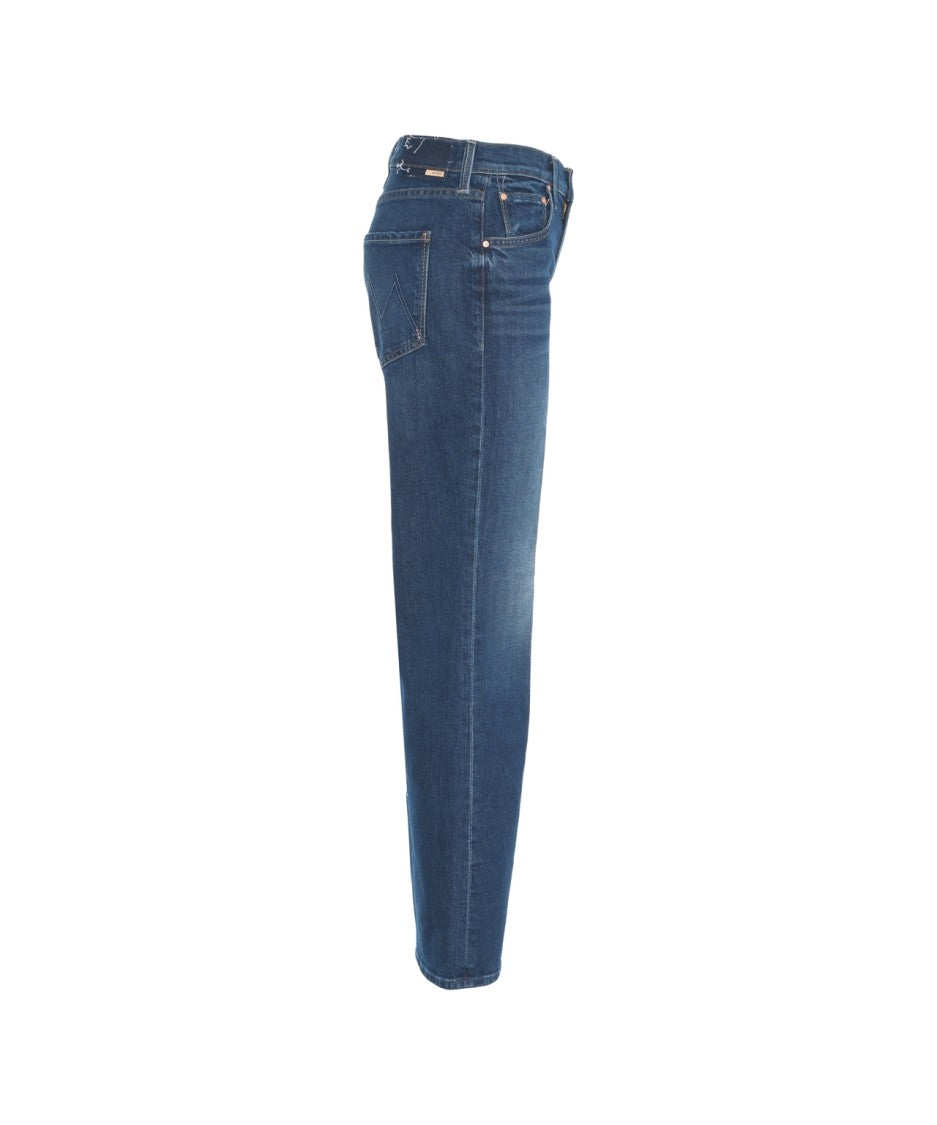 Mother Classic Flared Jeans With Worn-In Aesthetic