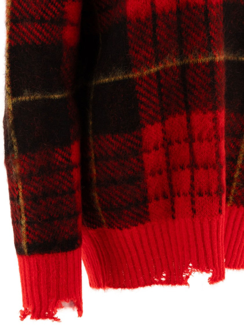 Alexander Mcqueen "Tartan Distressed" Sweater
