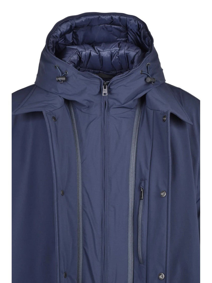 Woolrich Stretch Polyamide-Blend Carcoat