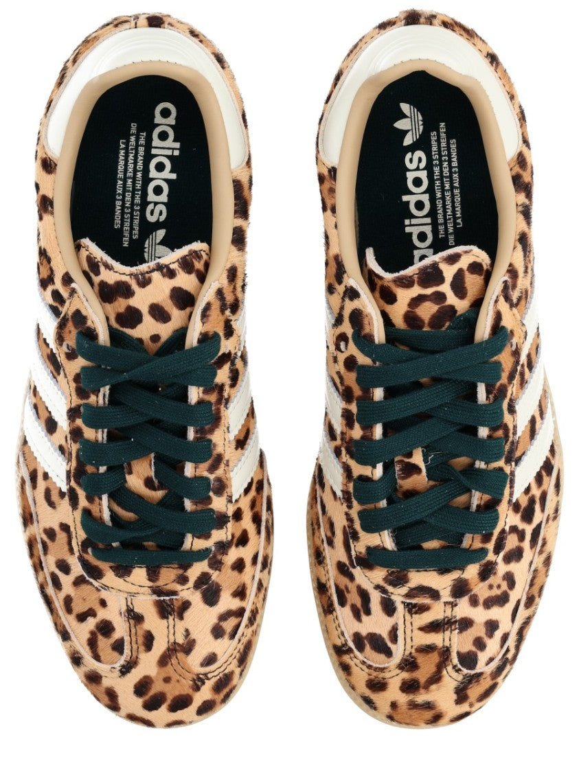 Adidas Originals Multicolor Leopard Print White Stripes Sneakers