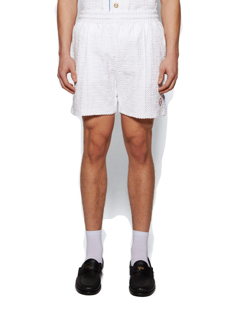 Casablanca Towelling Short Tennis Stripe