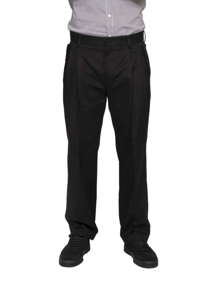 Dolce & Gabbana Relaxed-Fit Classic Waistband Straight-Leg Pants
