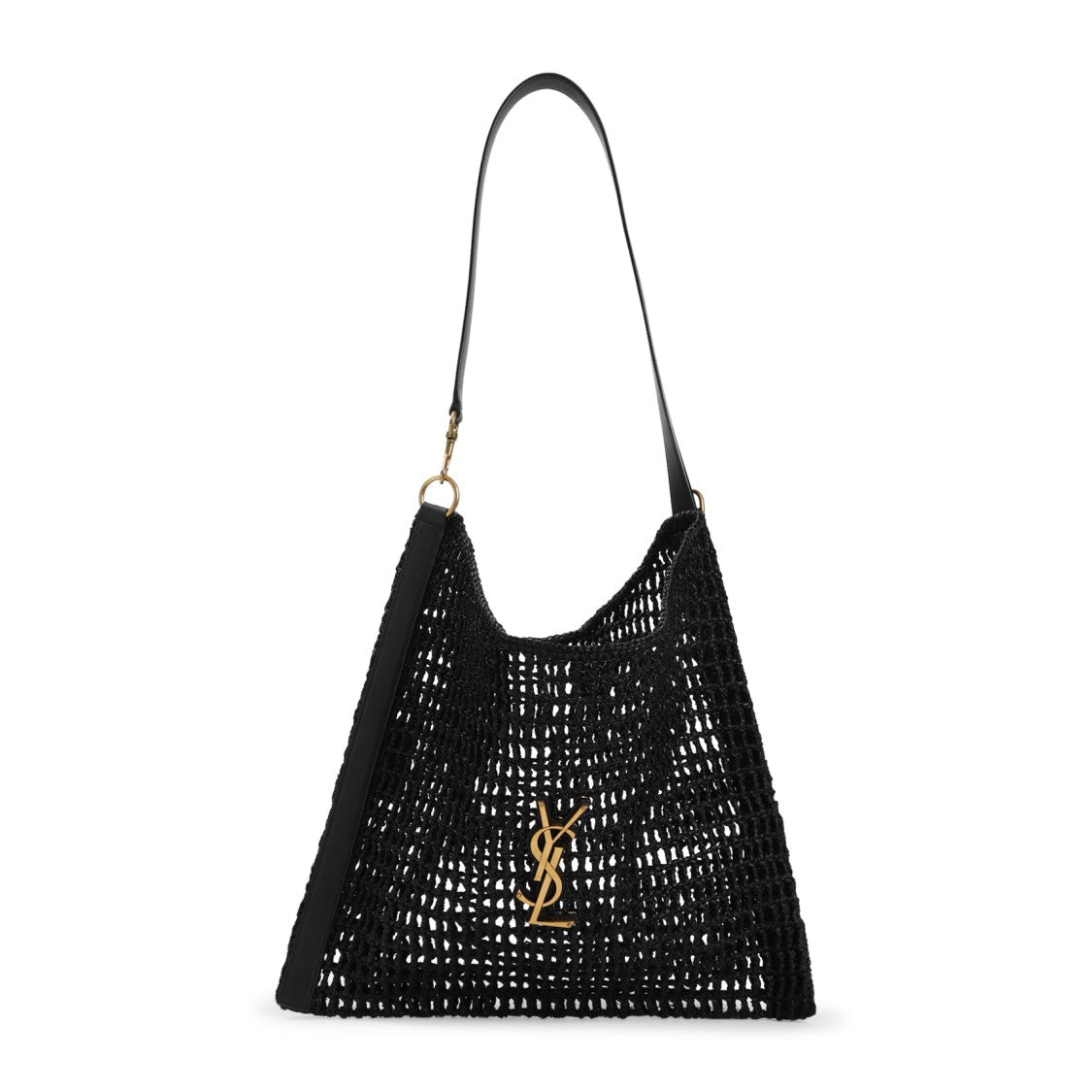 Saint Laurent Black Raffia Bag