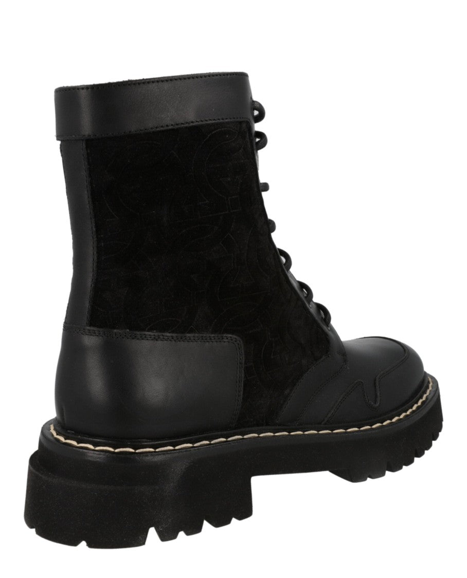 Ferragamo Ankle-Length Combat Boots