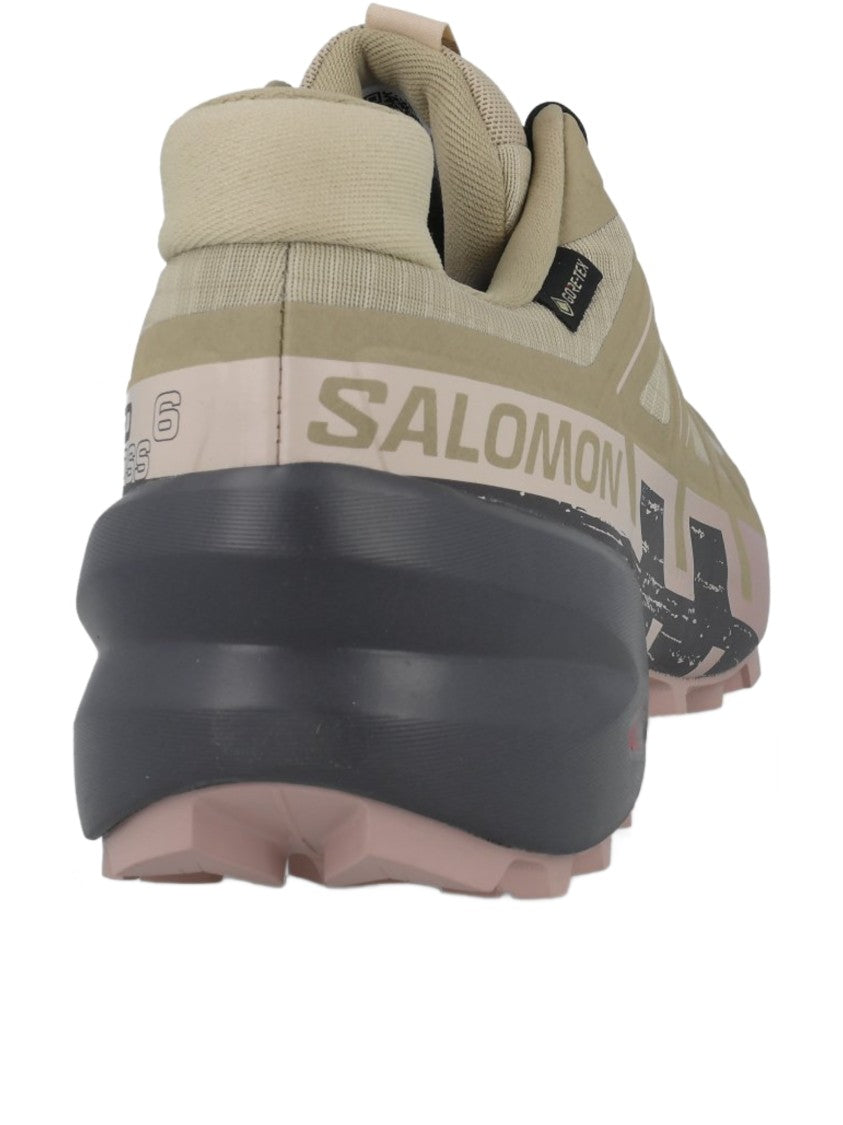 Salomon Trail-Ready Beige Gtx Shoes With Padded Collar
