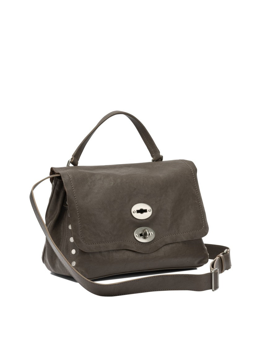 Zanellato Structured Leather Handbag With Silver-Tone Details