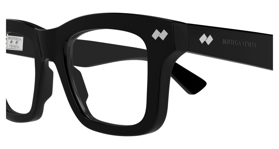 Bottega Veneta Eyeglasses Bv1353o 005 Black Black Transpare 51/20/145