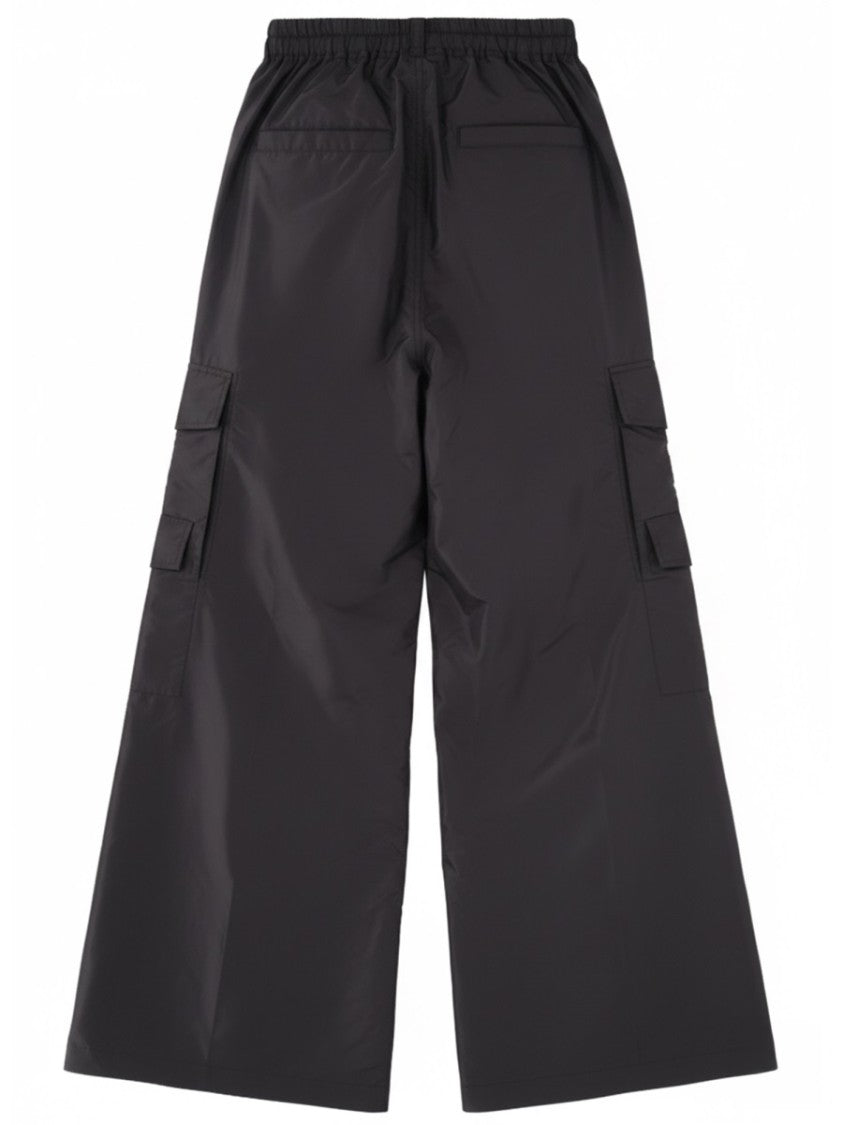 Rick Owens Silk Wide-Leg Cargo Pants