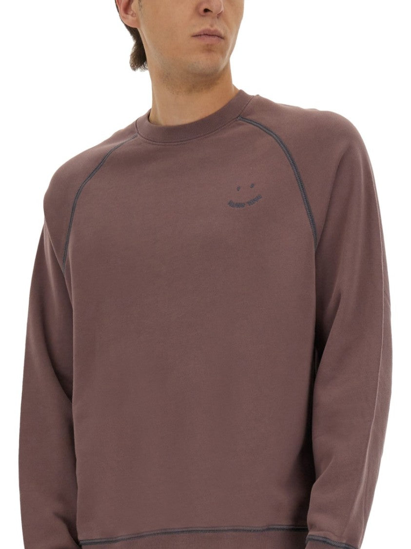 Ps Paul Smith Relaxed-Fit Sweatshirt With Subtle Embroidery And Textured Finish