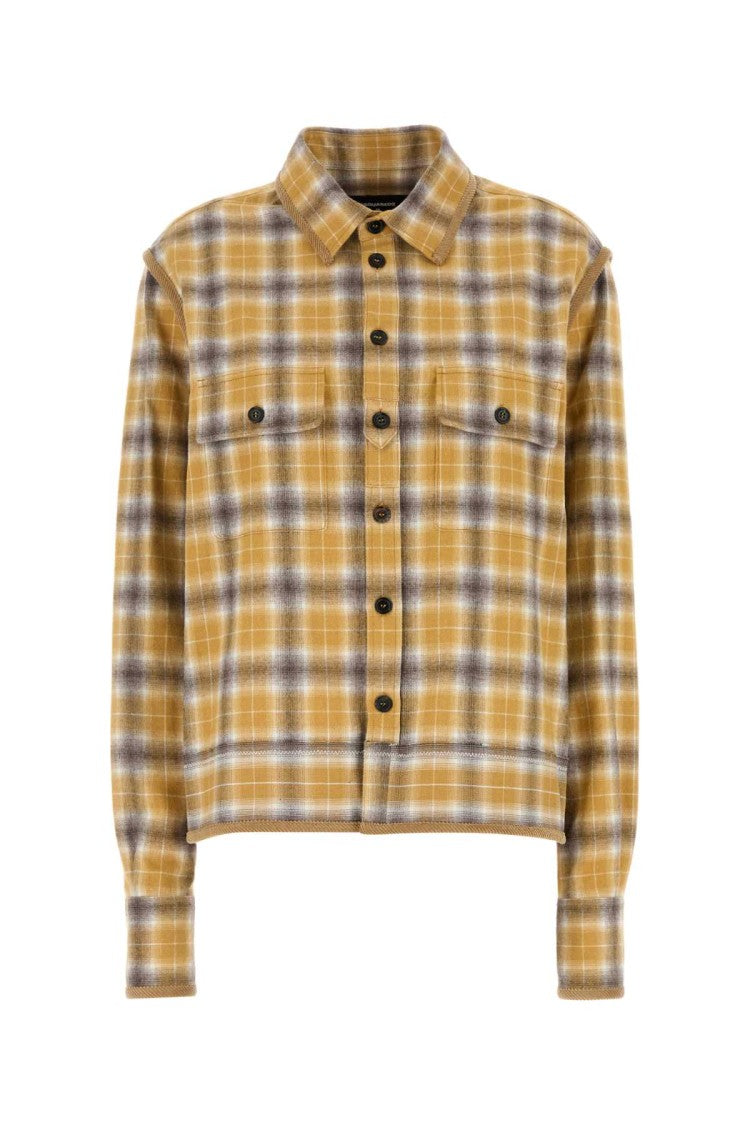 Dsquared2 Embroidered Flannel Shirt