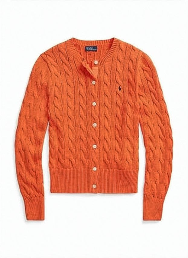 Polo Ralph Lauren Cable-Knit Cardigan With Button-Down Front