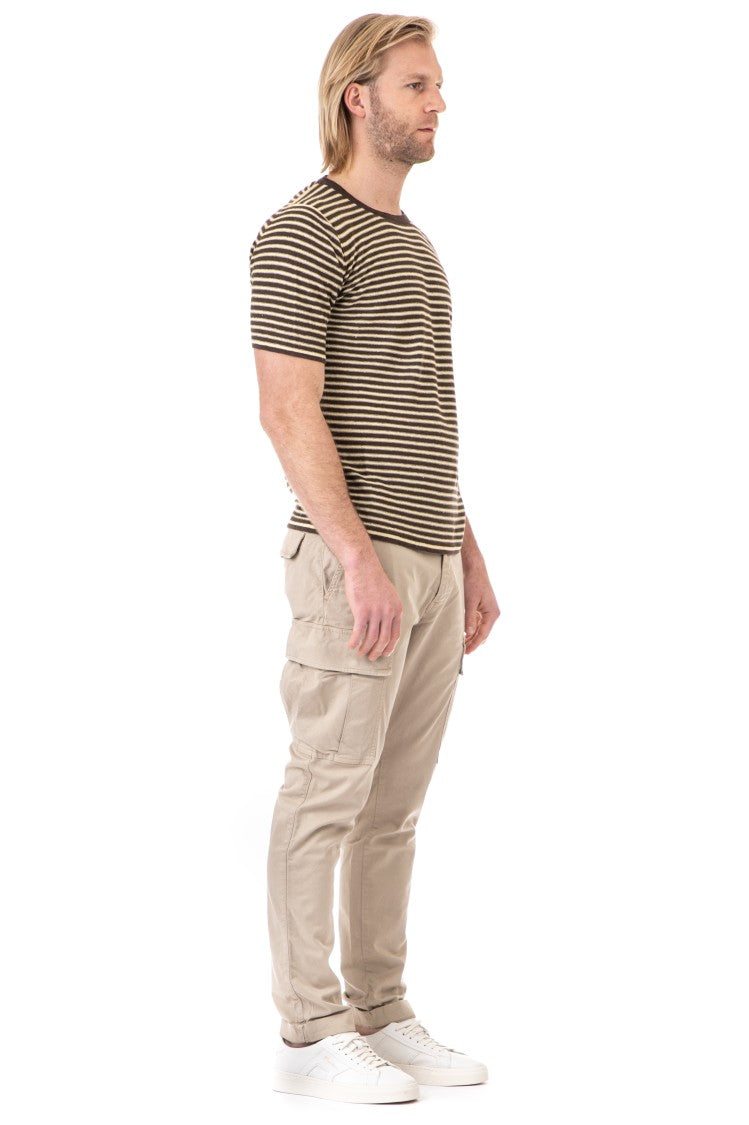 Roberto Collina Striped Linen T-Shirt
