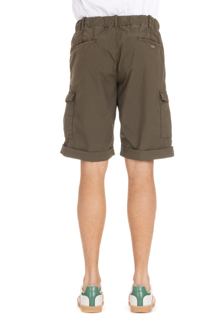 Herno Cotton Poplin Cargo Shorts