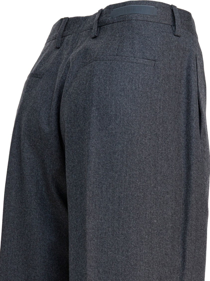 Briglia Tailored Straight-Leg Trousers In Soft Grey Blend