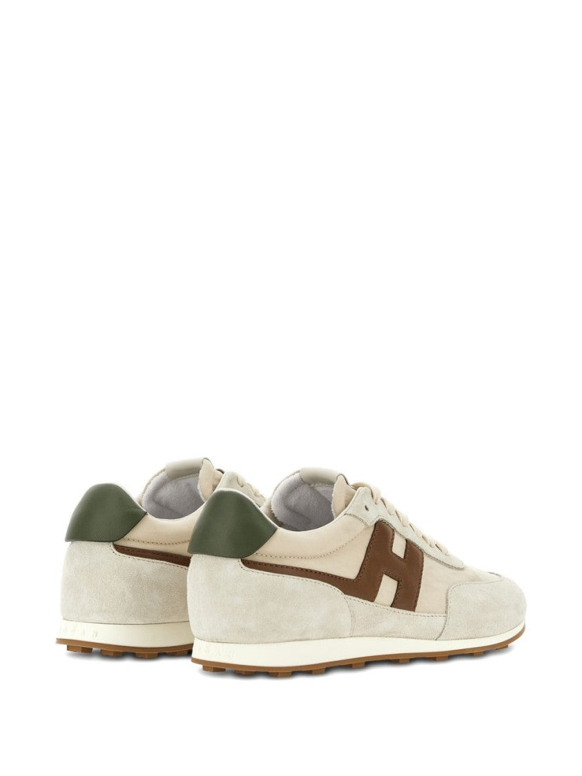 Hogan Silk And Nylon Side Zip Sneakers
