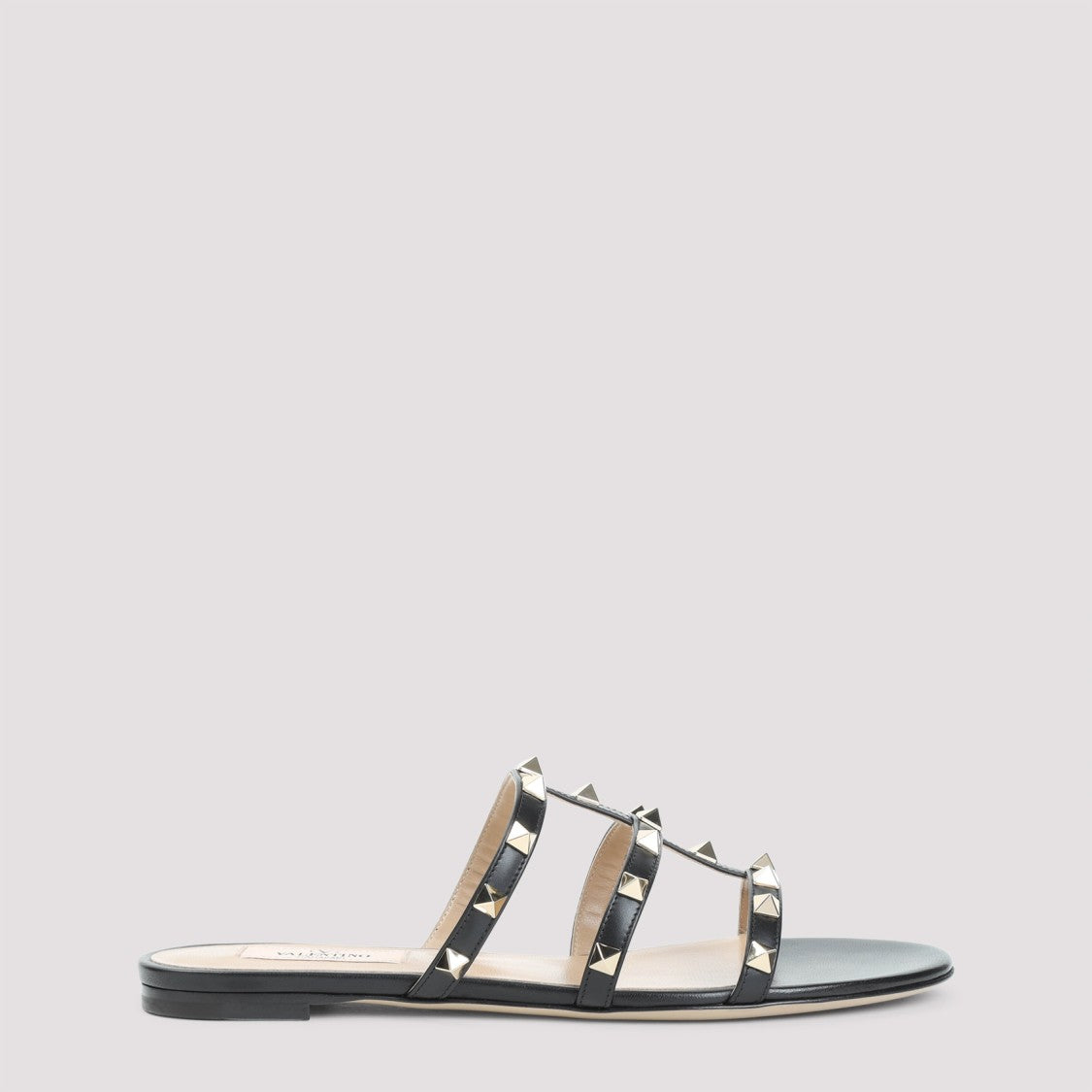 Valentino Black Leather Sandals