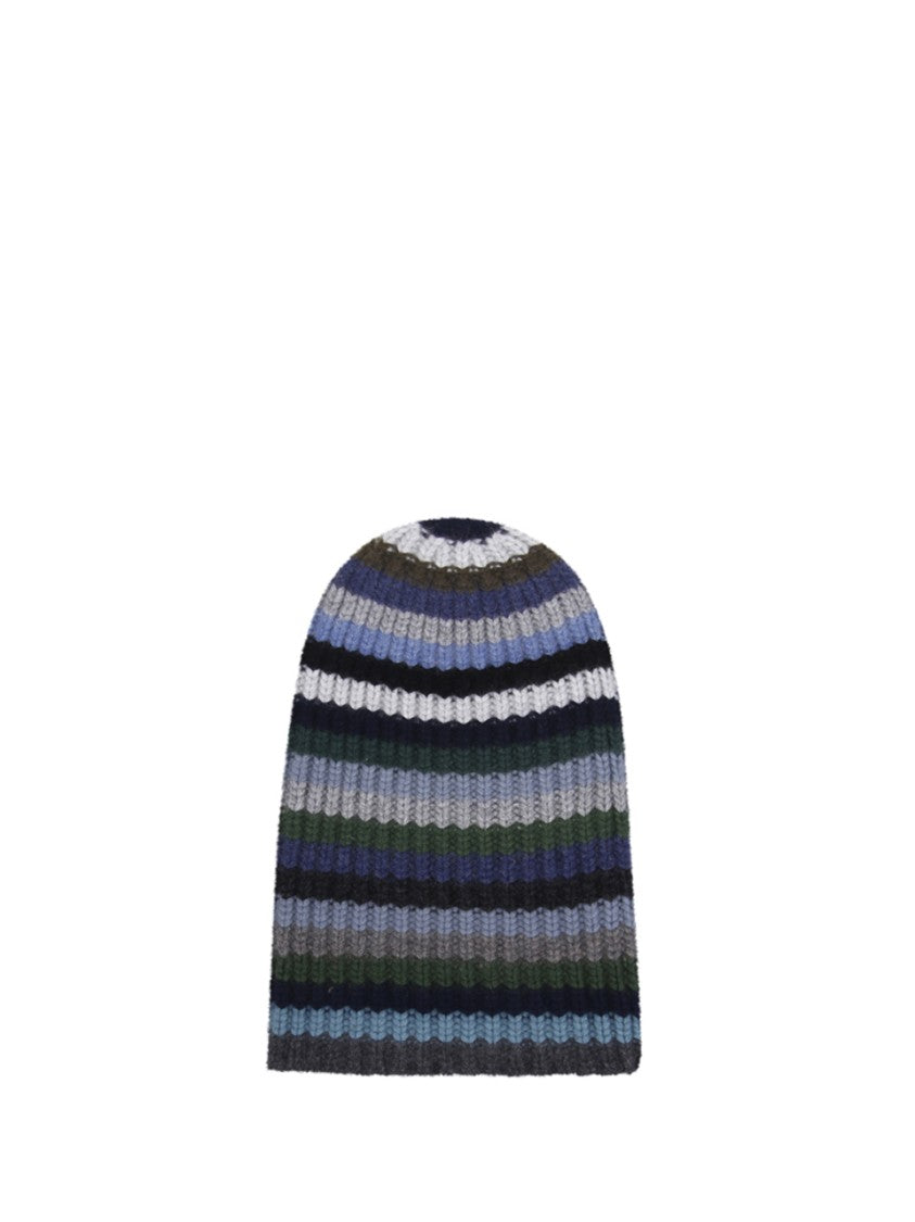 Hurray Ribbed Knit Cashmere Beanie