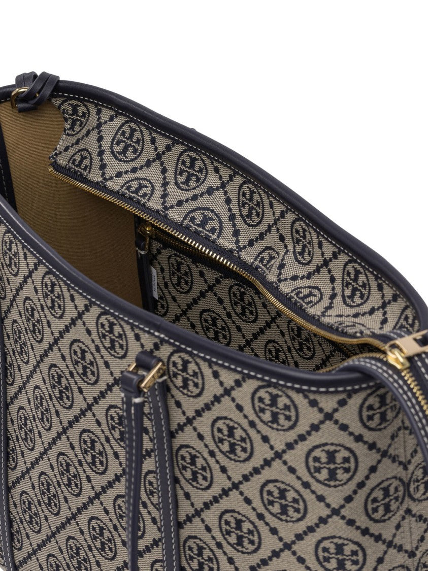 Tory Burch T Monogram Small Zip Tote