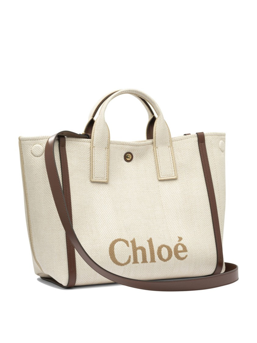 Chloé Structured Beige Shoulder Bag