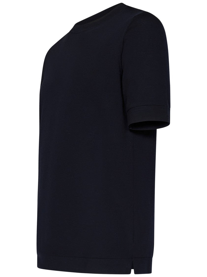 Franzese Collection Crewneck T-Shirt In Superfine Merino Wool Blend