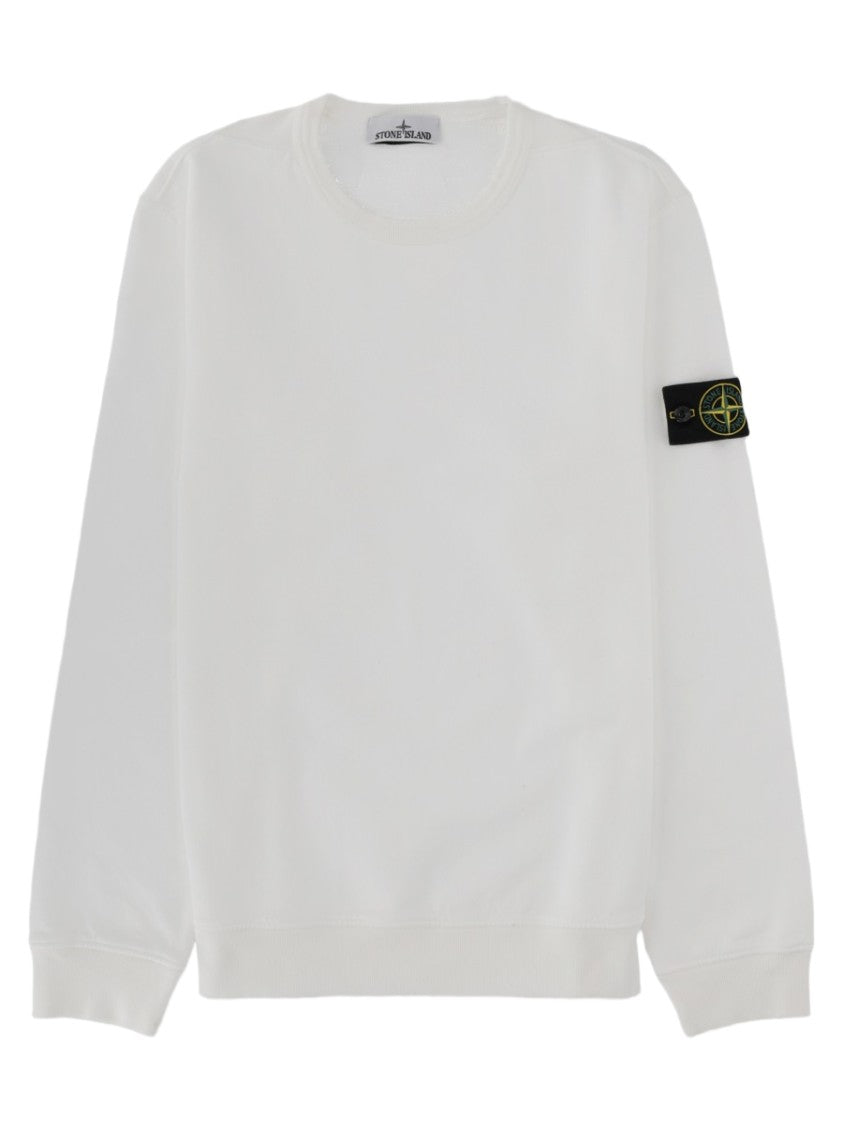 Stone Island Crewneck Sweatshirt With Distinctive Patch Logo