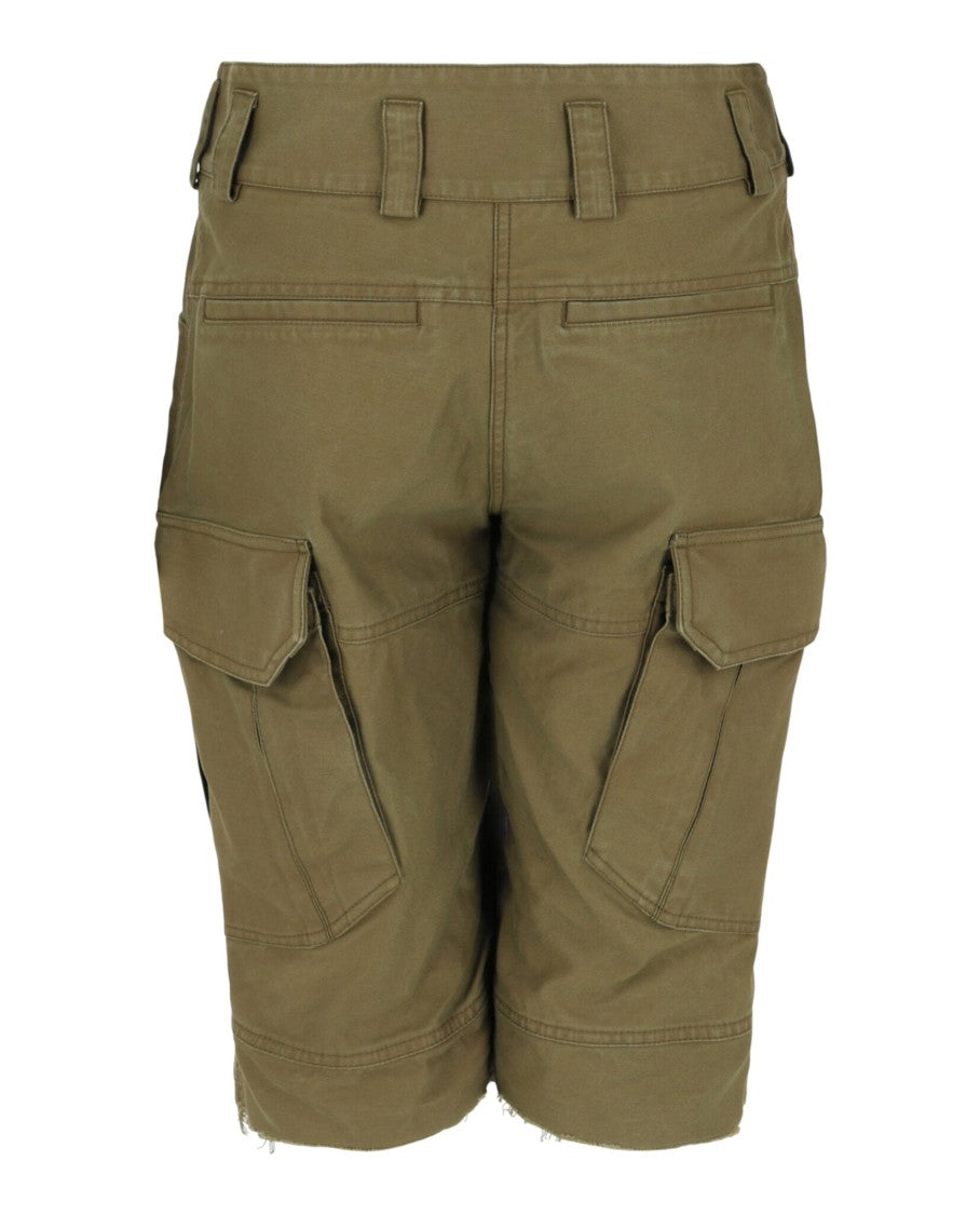 Givenchy Frayed Multi-Pocket Cargo Shorts