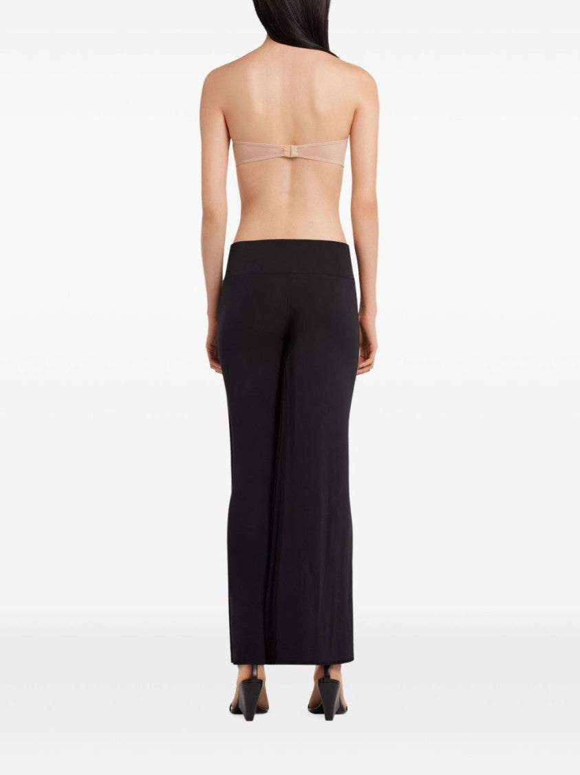 Courrèges Tailored Black Trousers With Unique Fringe Detail