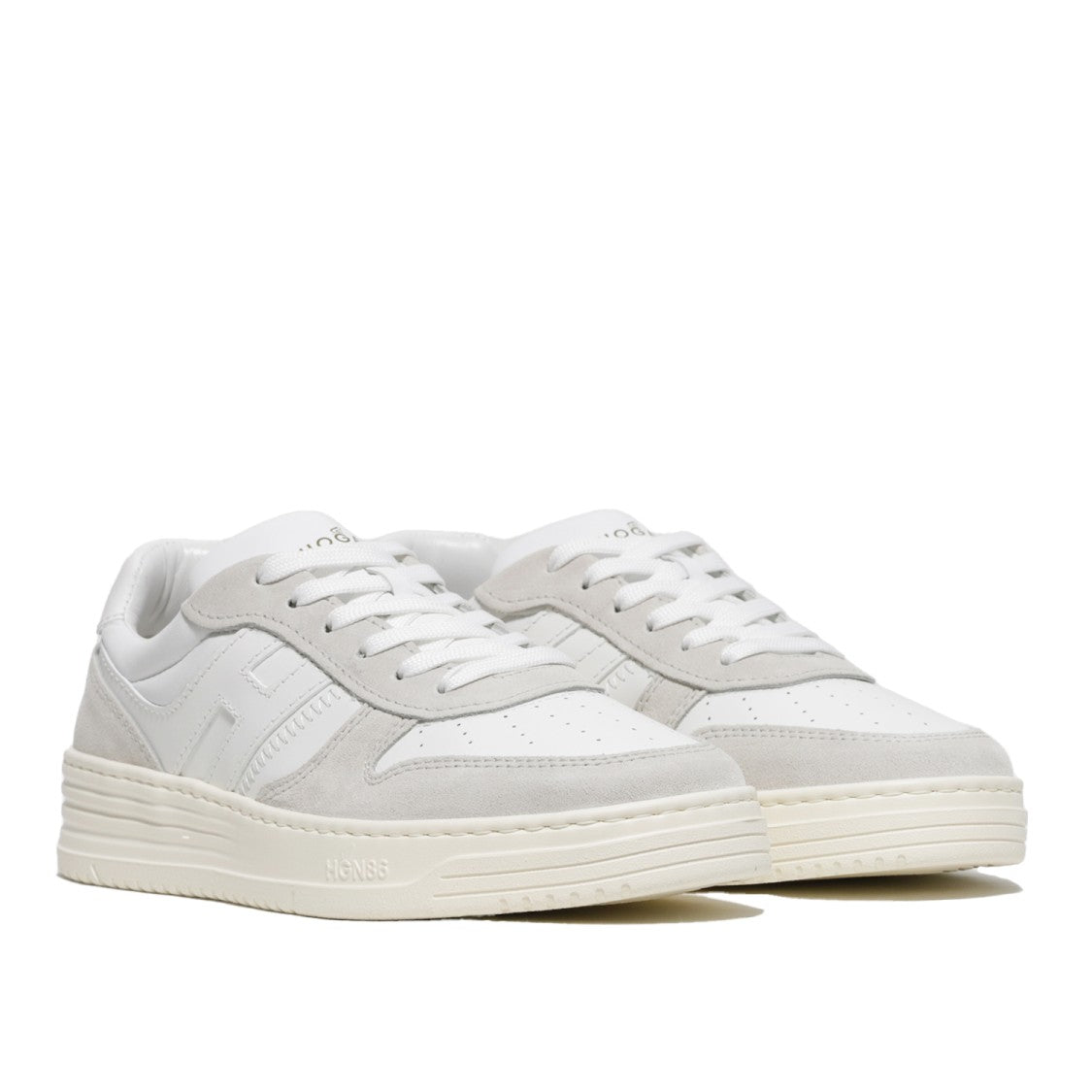 Hogan Pearl Grey Suede H630 Sneakers