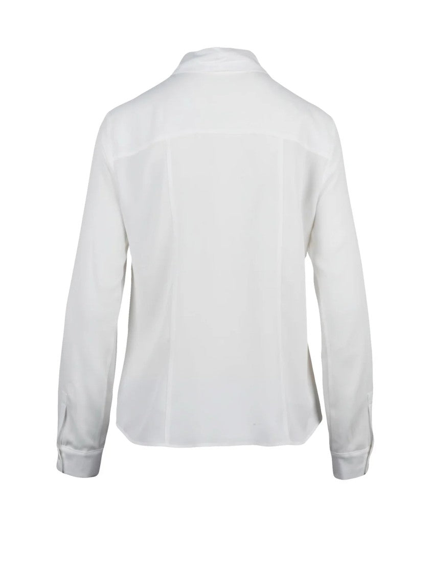 Max & Co. White Acetate-Silk Ateneo Shirt