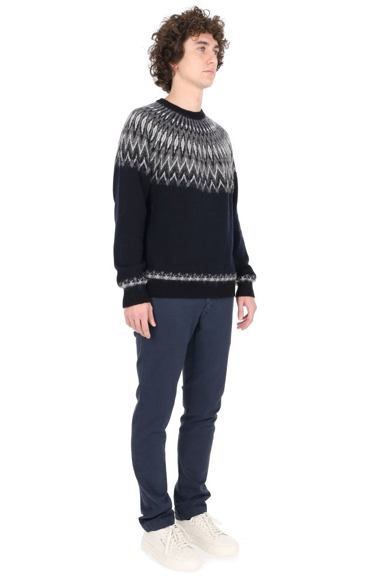Roberto Collina Norwegian Wool-Alpaca Crewneck Sweater