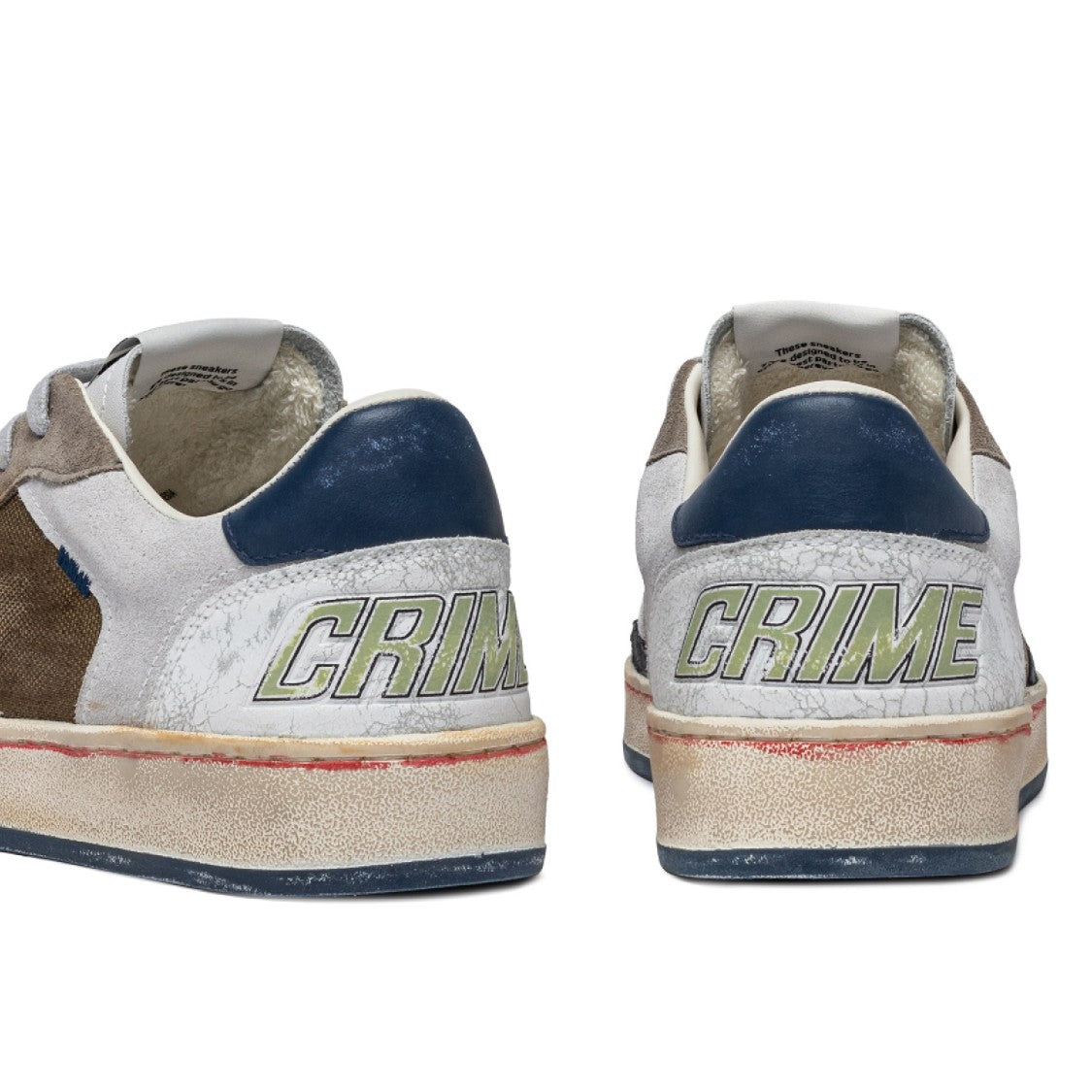 Crime London Chelsea Deluxe Sneakers In White Leather